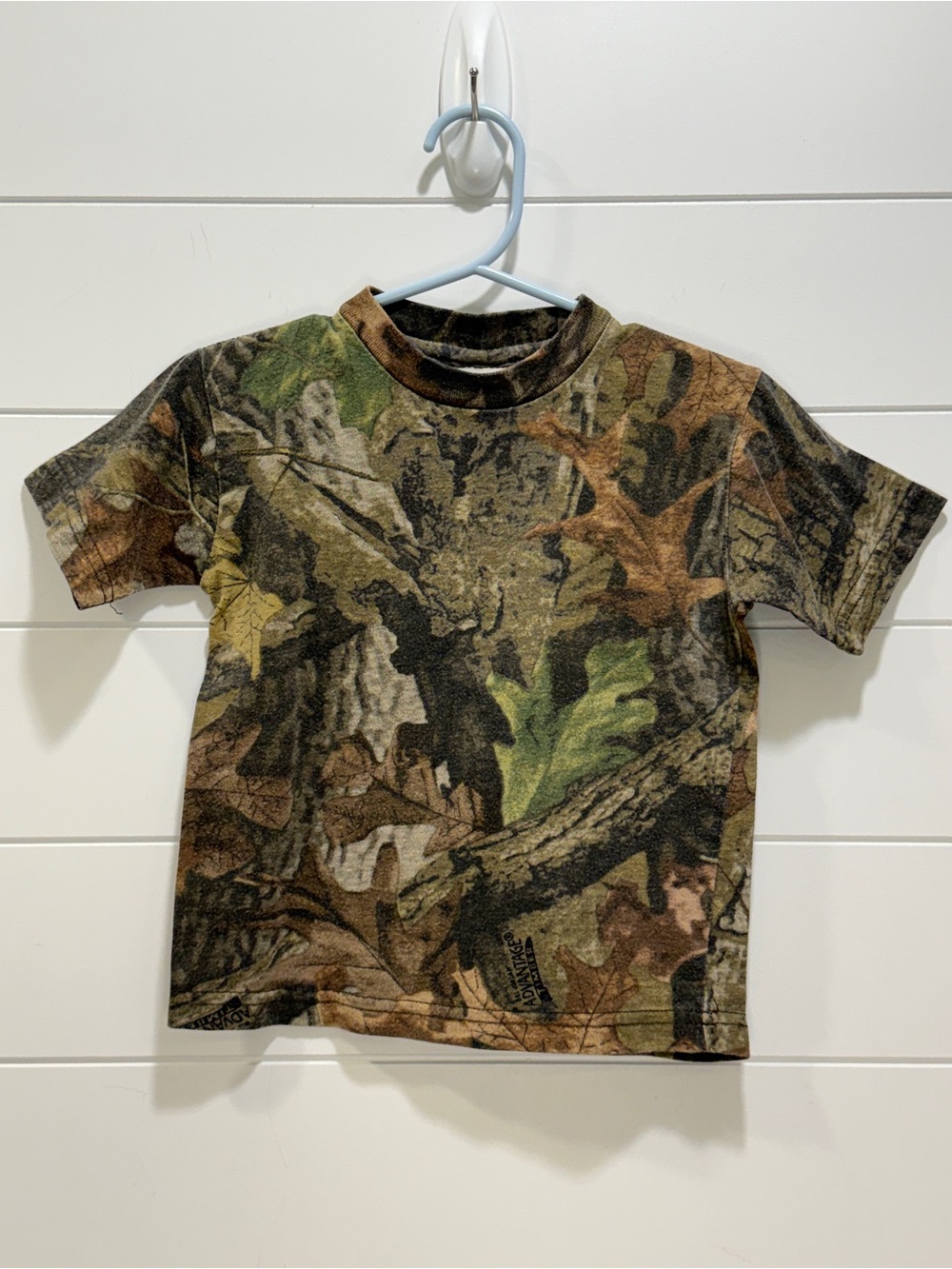 Vintage Kids Camo Short Sleeve Tee - Green/Brown